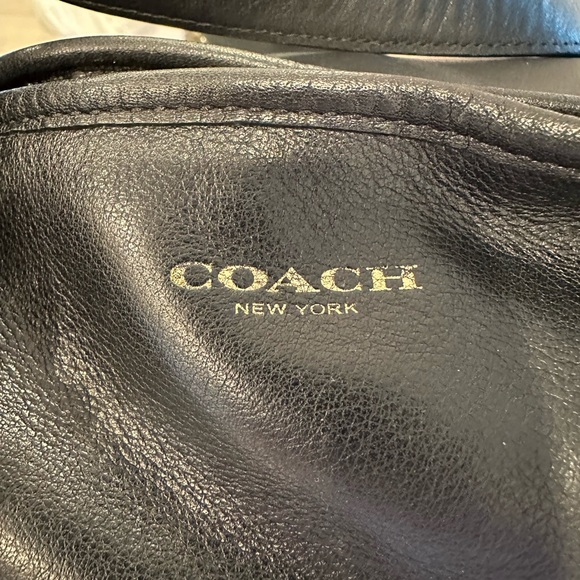Coach Black Leather Bag with Gold Studs - Picture 2 of 14